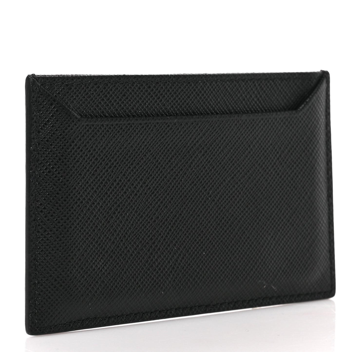 Saffiano Triangle Card Holder Black