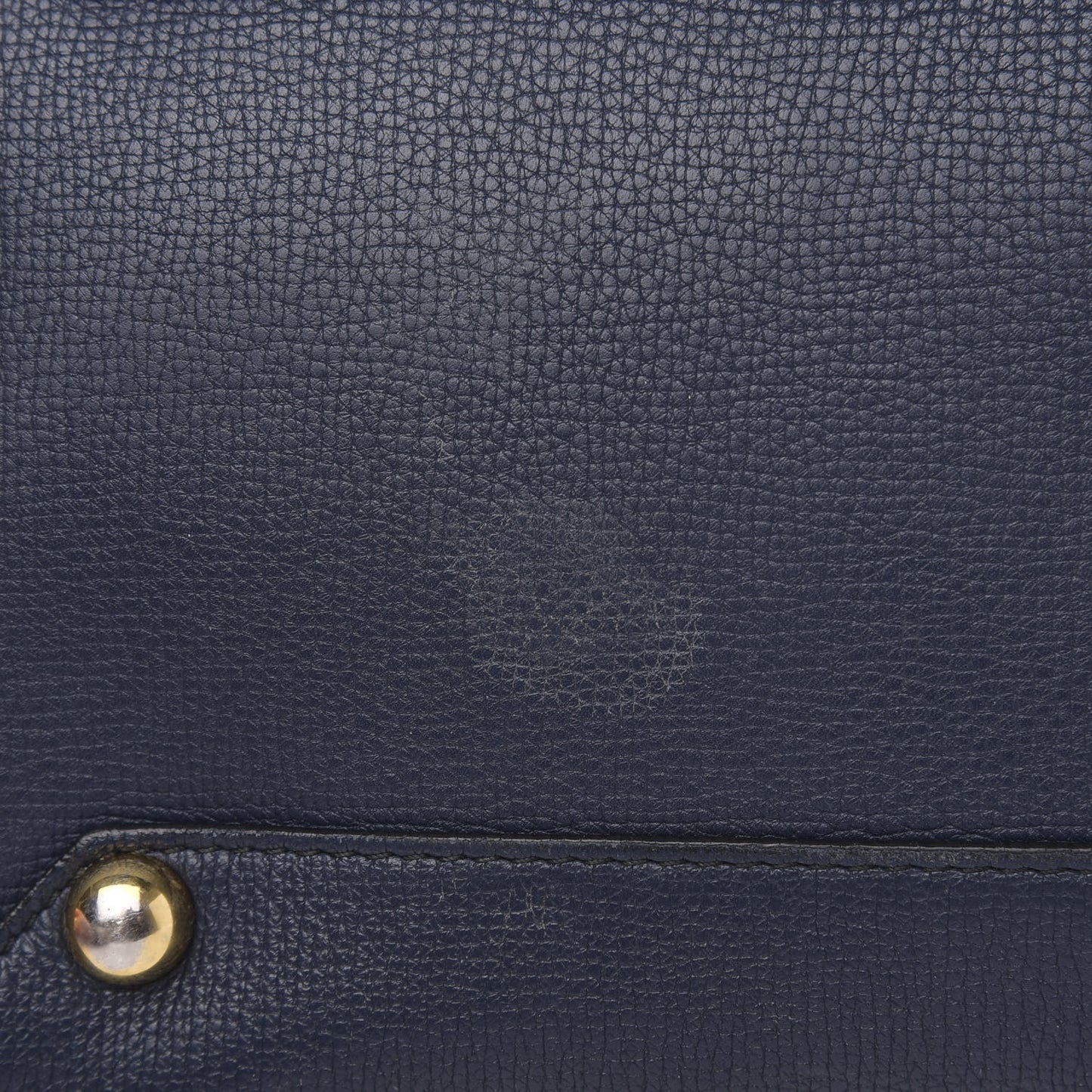 Grainy Calfskin House Check Medium Banner Tote Ink Blue