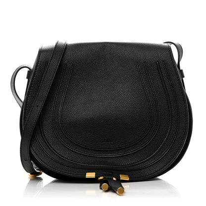 Chloe Calfskin Medium Marcie Round Crossbody Bag Black 1 of 11