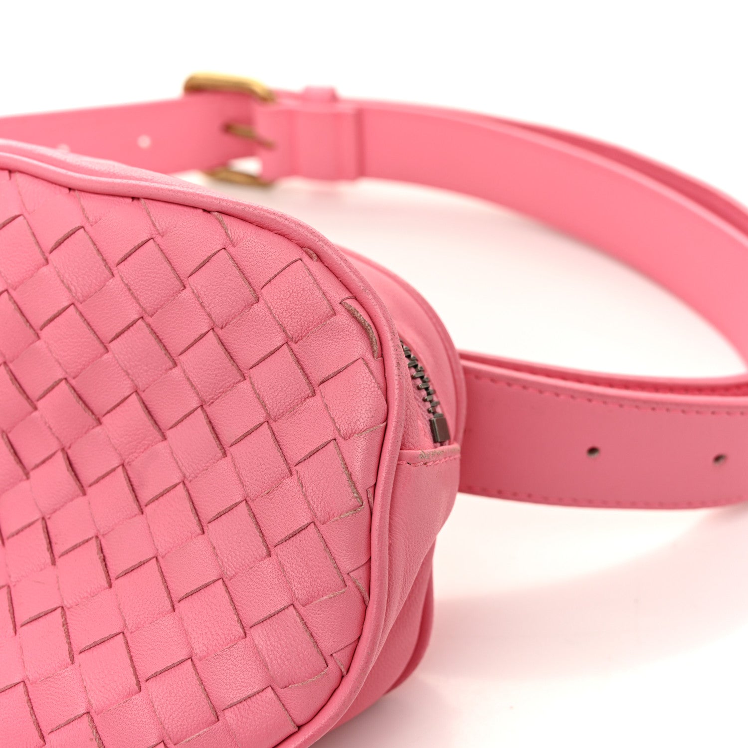 Bottega Veneta Nappa Intrecciato Belt Bag Pink 20 of 30