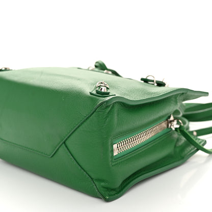 Balenciaga Calfskin Papier Mini A4 Tote Vert Emeraude 10 of 11