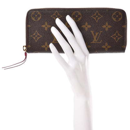 Louis Vuitton Monogram Clemence Wallet Fuchsia 2 of 7