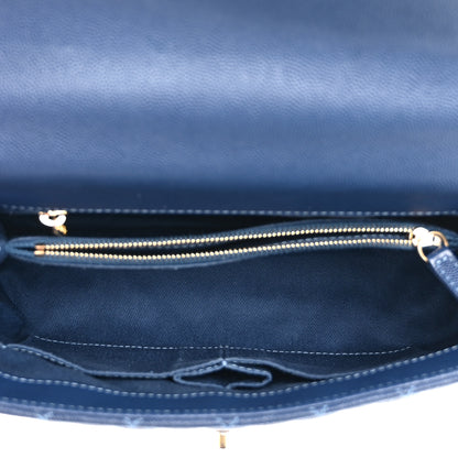 Chanel Caviar Quilted Small Coco Handle Flap Blue 5 of 10