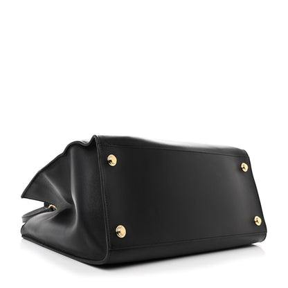 Louis Vuitton Calfskin City Steamer MM Black 4 of 9