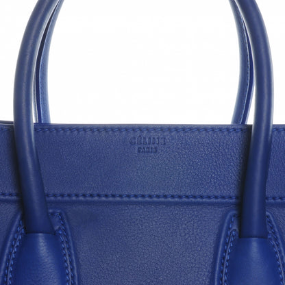 Celine Smooth Calfskin Medium Phantom Luggage Royal Blue 3 of 9