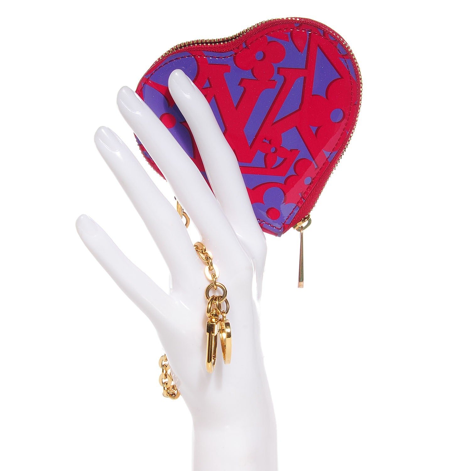 Louis Vuitton Patent Sweet Monogram Coeur Heart Coin Purse Rose Indien 2 of 6