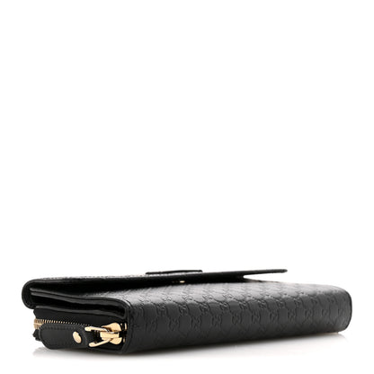 Gucci Soft Microguccissima Continental Zip Wallet Black 4 of 12