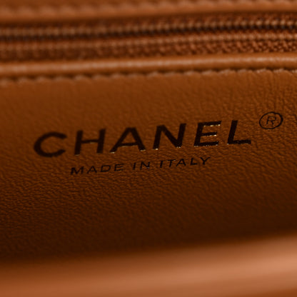 Chanel Lambskin Quilted Medium Trendy CC Flap Dual Handle Bag Camel 6 of 14
