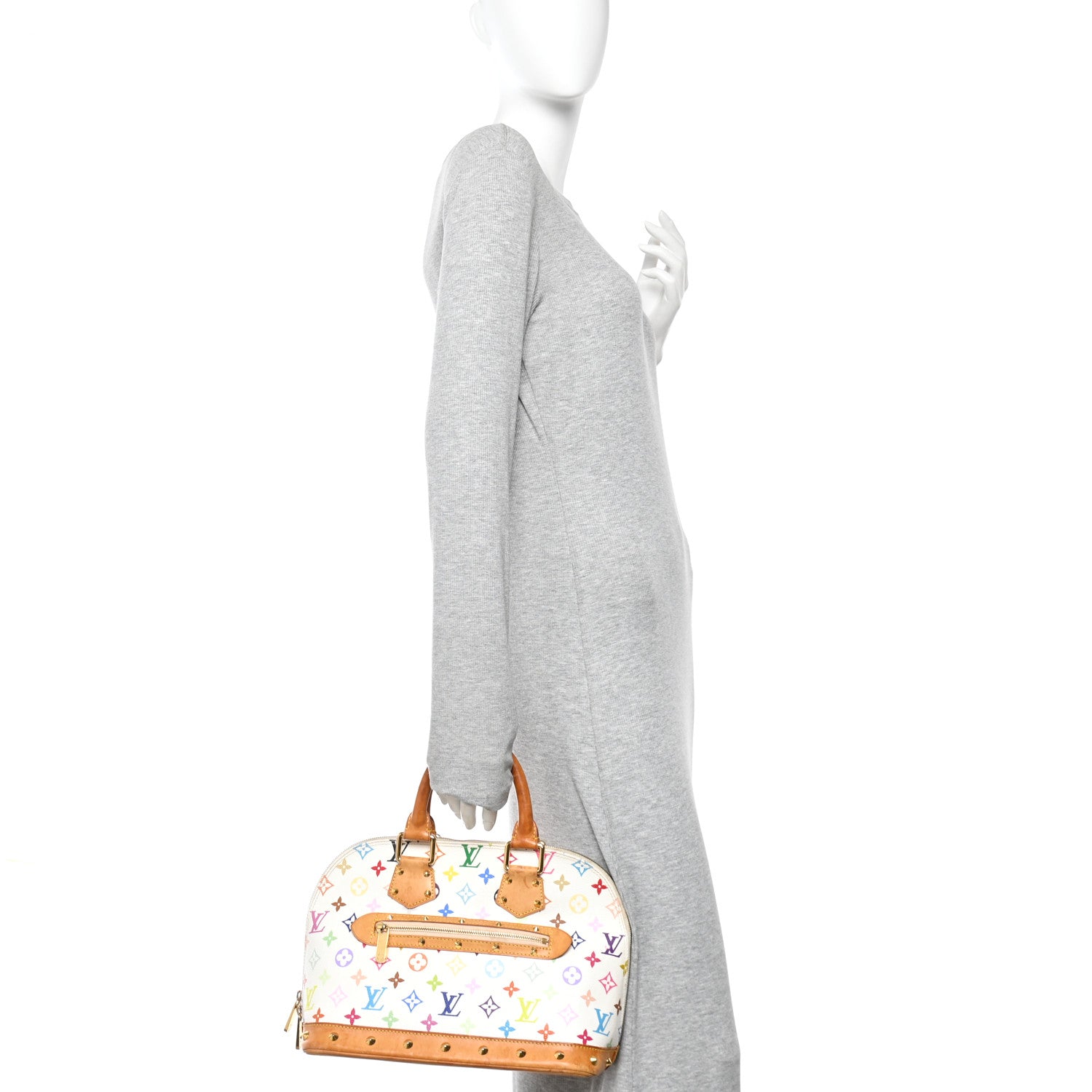 Louis Vuitton Monogram Multicolor Alma White 2 of 13