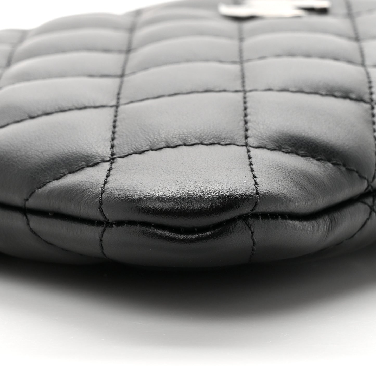 Lambskin Quilted Crossbody Bag Black