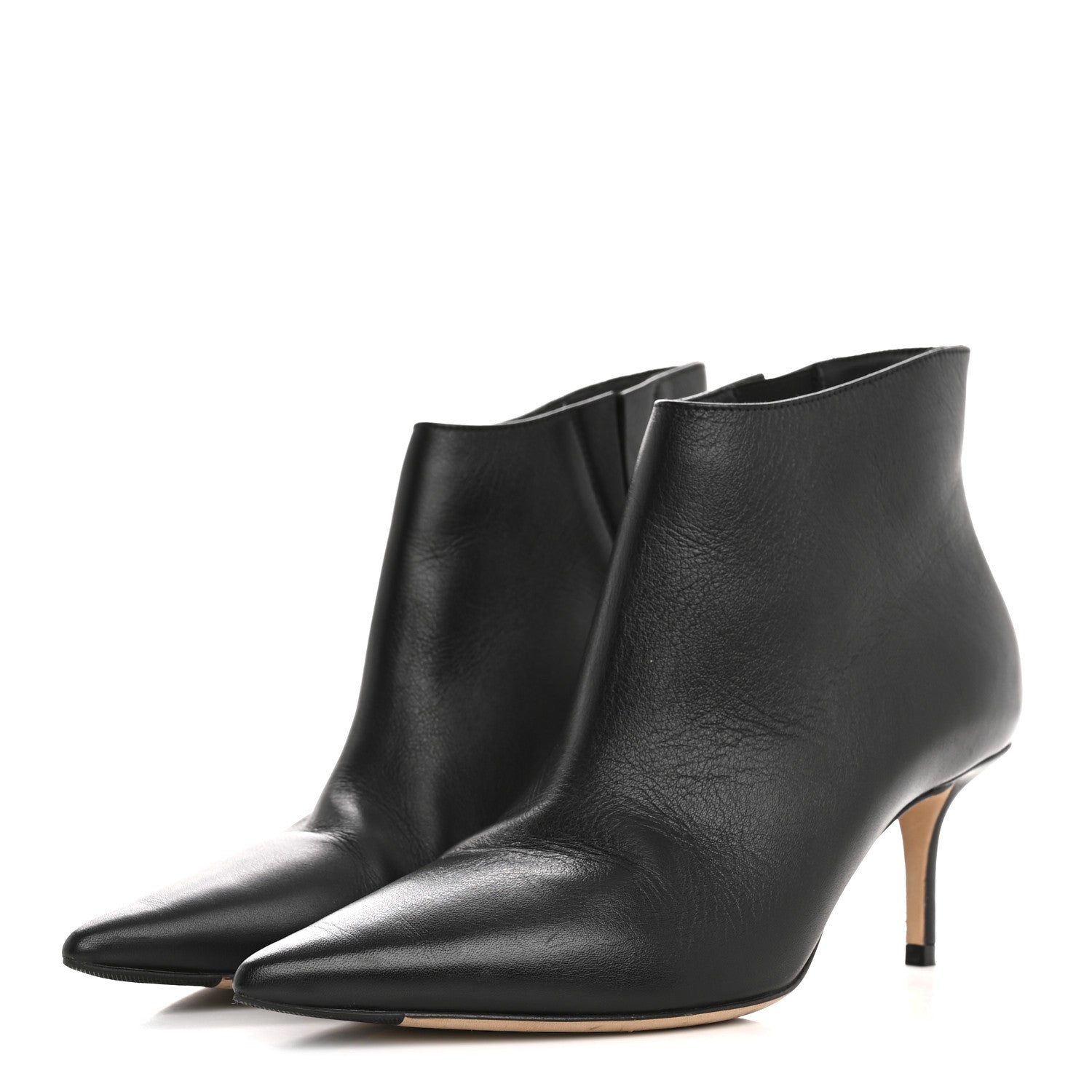 Jimmy Choo Smooth Calfskin Marinda 65 Ankle Booties 36.5 Black 4 of 8