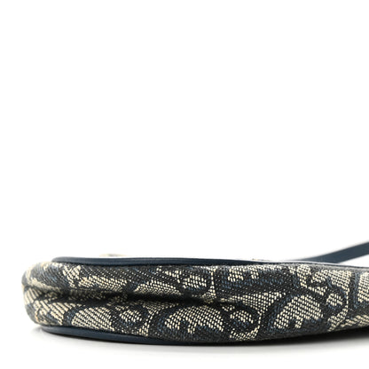 Christian Dior Monogram Mini Saddle Pochette Navy 9 of 12