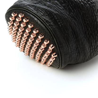 Alexander Wang Pebbled Lambskin Diego Bucket Black Rose Gold Hardware 9 of 10
