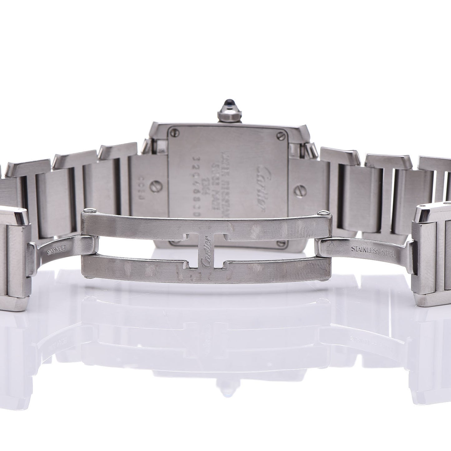 Stainless Steel 20mm Tank Francaise Quartz Watch
