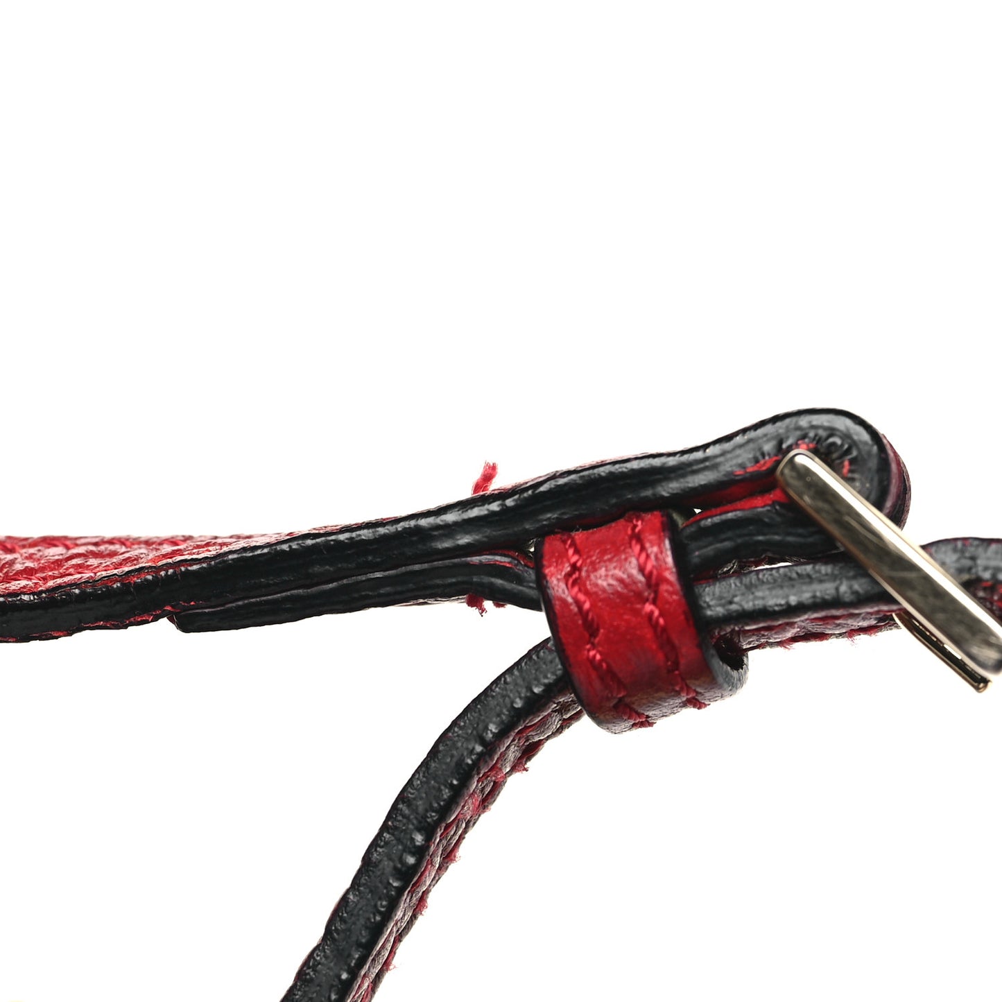 Signature Grain Calfskin Check Embossed Small Chichester Crossbody Clutch Bag Red