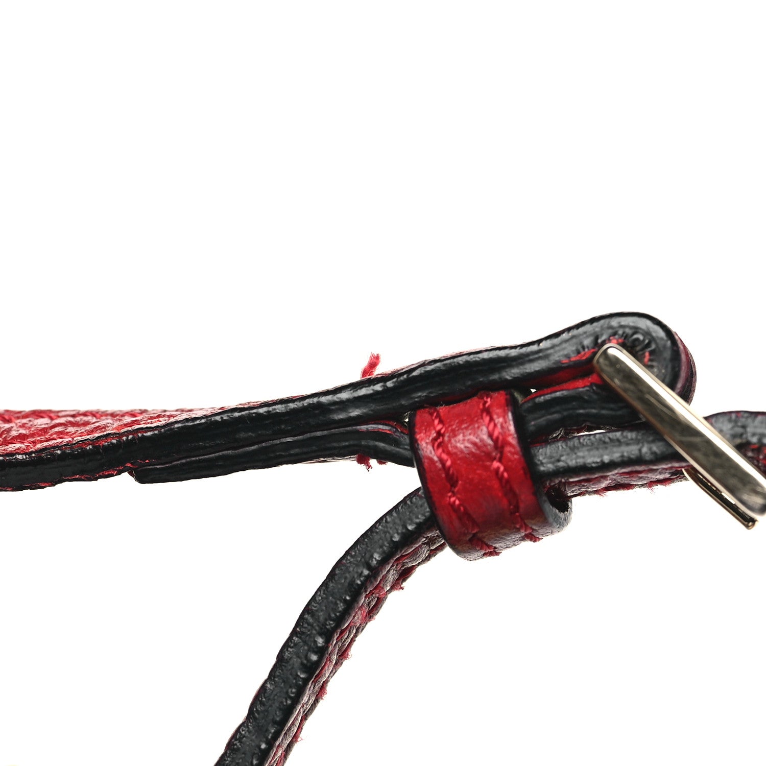 Burberry Signature Grain Calfskin Check Embossed Small Chichester Crossbody Clutch Bag Red 11 of 11