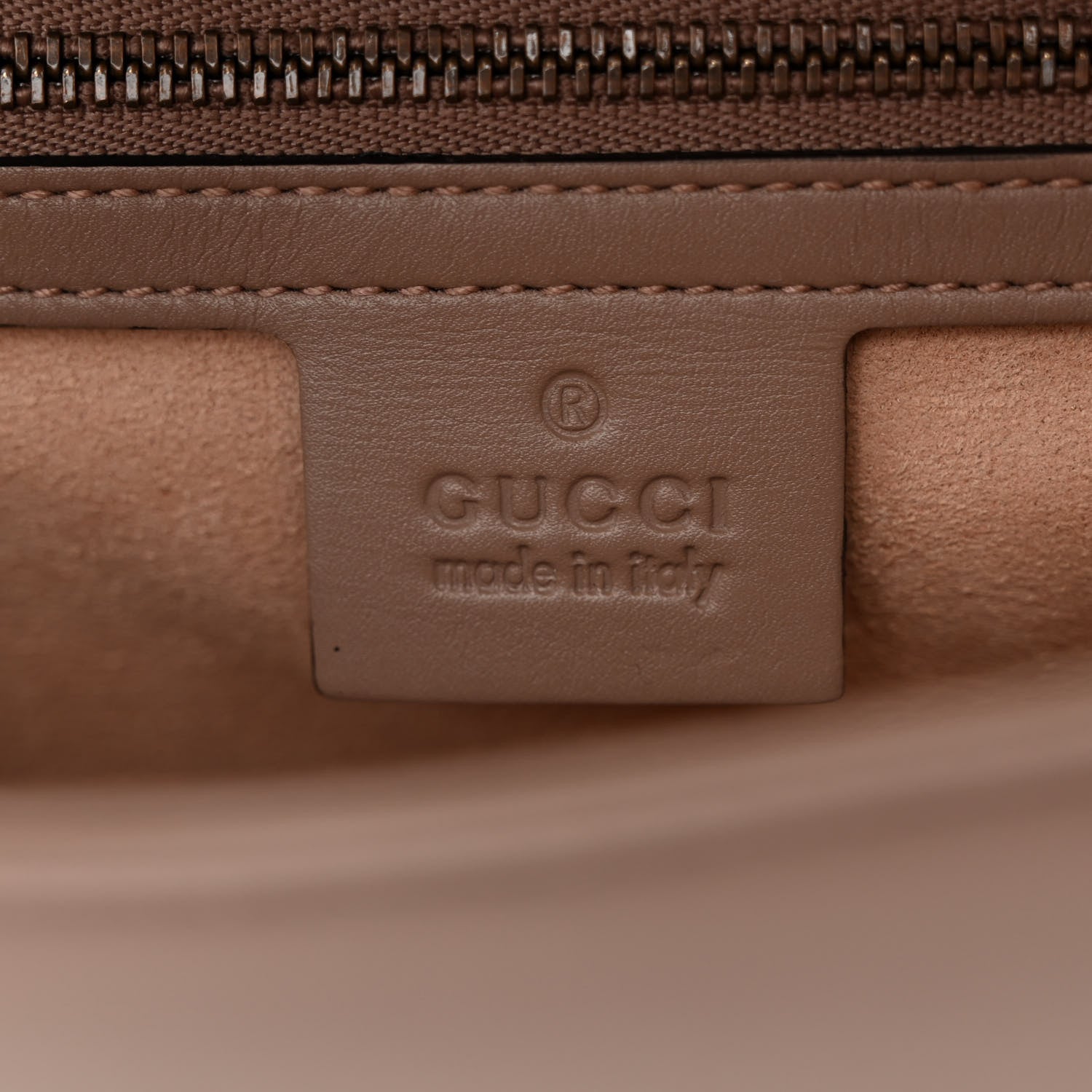 Gucci Calfskin Matelasse Small GG Marmont Shoulder Bag Porcelain Rose 6 of 11