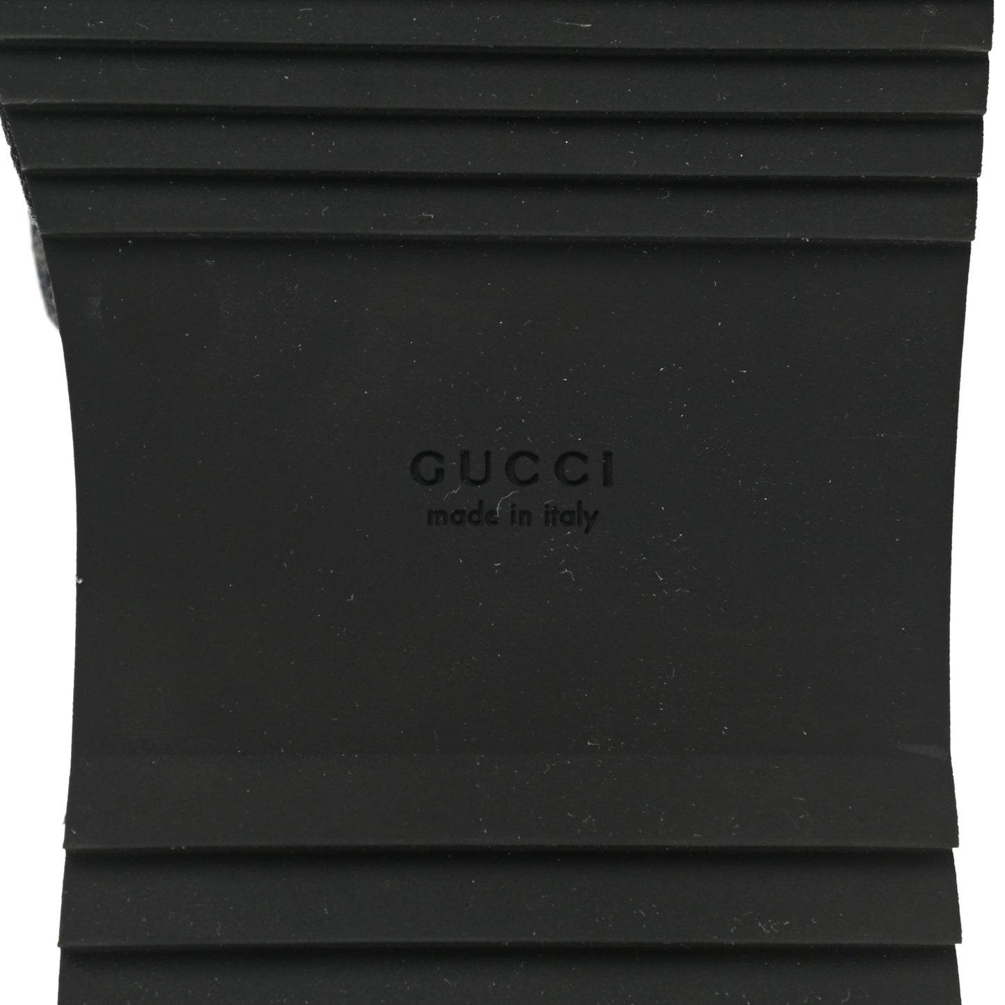 Jacquard Black Denim GG Monogram Angelina Platform 55mm Slide Sandals 38.5 Black Ivory