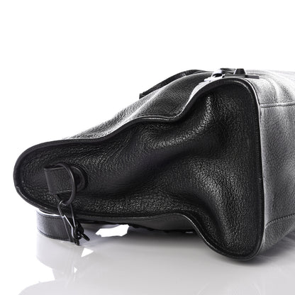 Balenciaga Shiny Grained Goatskin Black Metallic Edge City Black 7 of 9