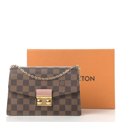 Louis Vuitton Damier Ebene Croisette Chain Wallet Magnolia 14 of 14