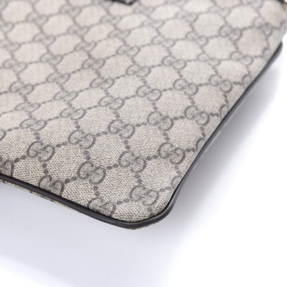 Gucci GG Supreme Monogram Small Flat Messenger Bag Dark Brown 9 of 9