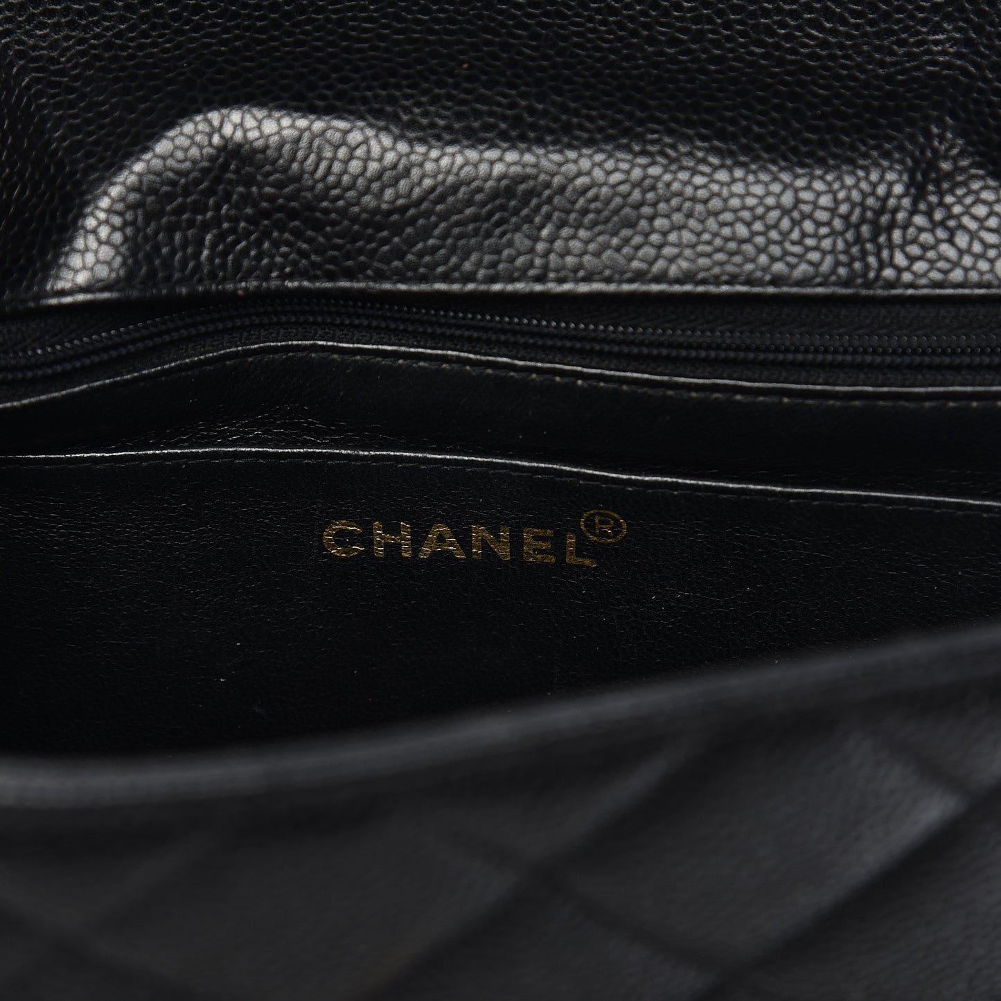 Caviar Quilted Medium Single Flap Black