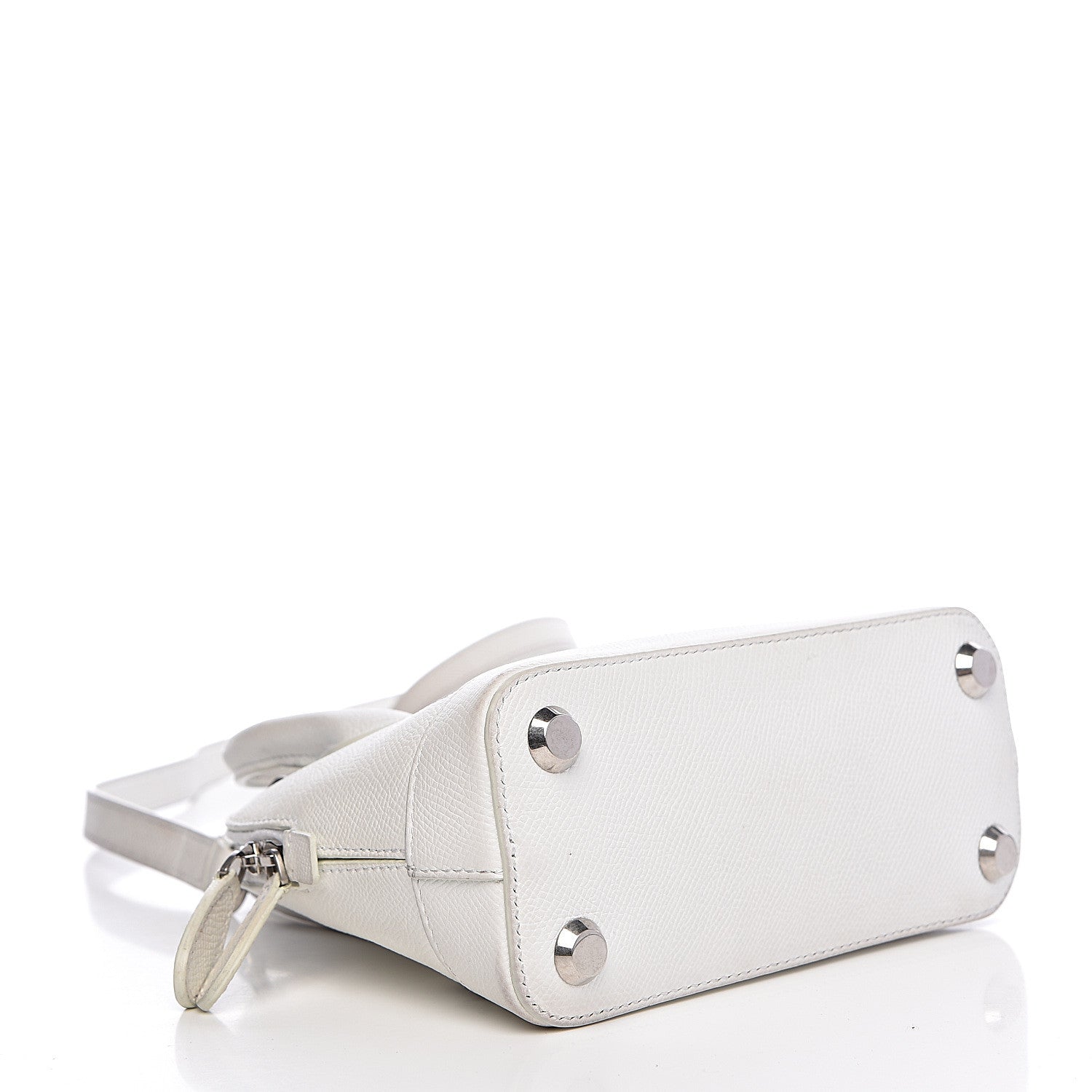 Balenciaga Grained Calfskin XXS Ville Top Handle Bag White Black 4 of 20