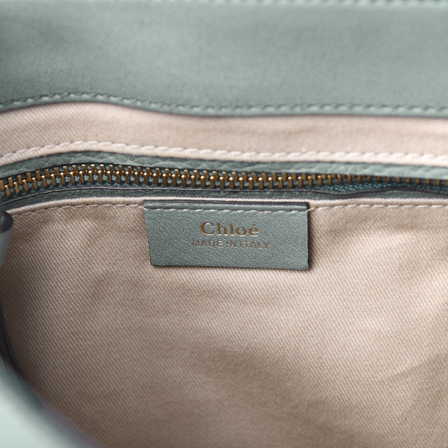 Chloe Suede Calfskin Medium Faye Backpack Cloudy Blue 5 of 6