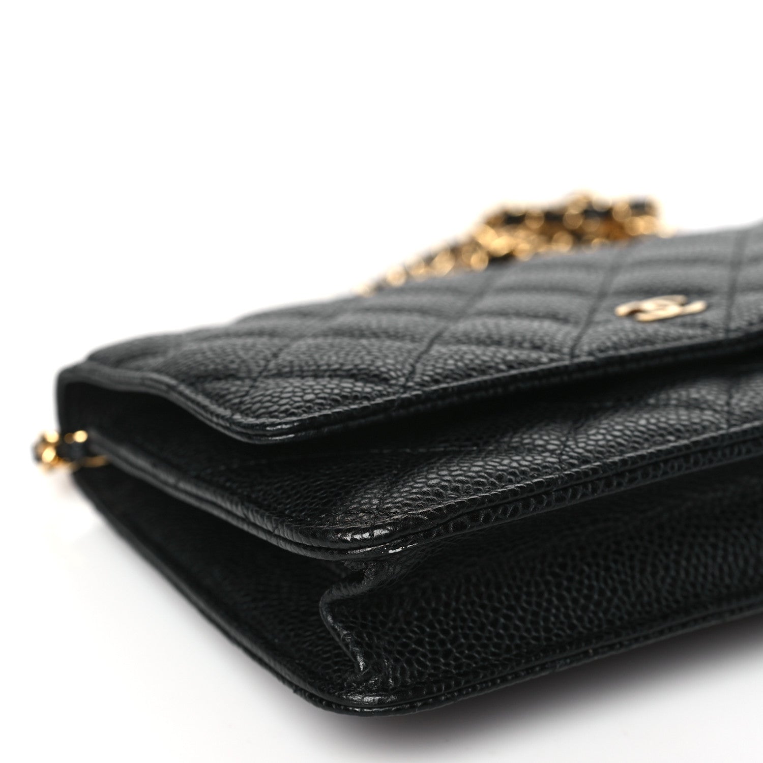 Chanel Caviar Quilted Wallet on Chain WOC Black 10 of 12