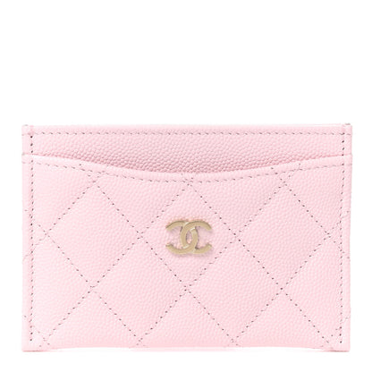 Chanel Caviar Quilted Card Holder Light Pink 1 of 8