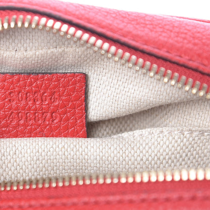 Gucci Pebbled Calfskin Small Soho Disco Bag Tabasco Red 7 of 14