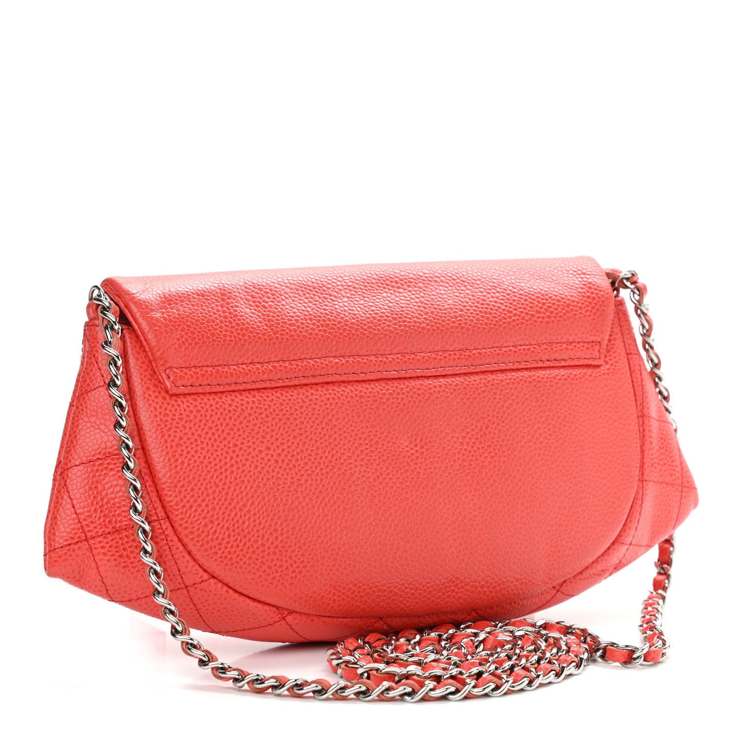Caviar Half Moon Wallet On Chain WOC Red