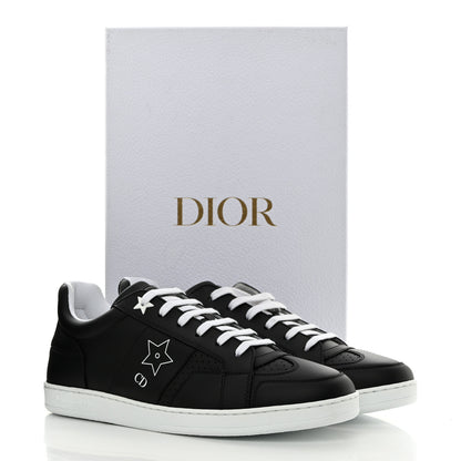 Christian Dior Calfskin Dior Star Ors Low Top Sneakers 39.5 Black 9 of 9