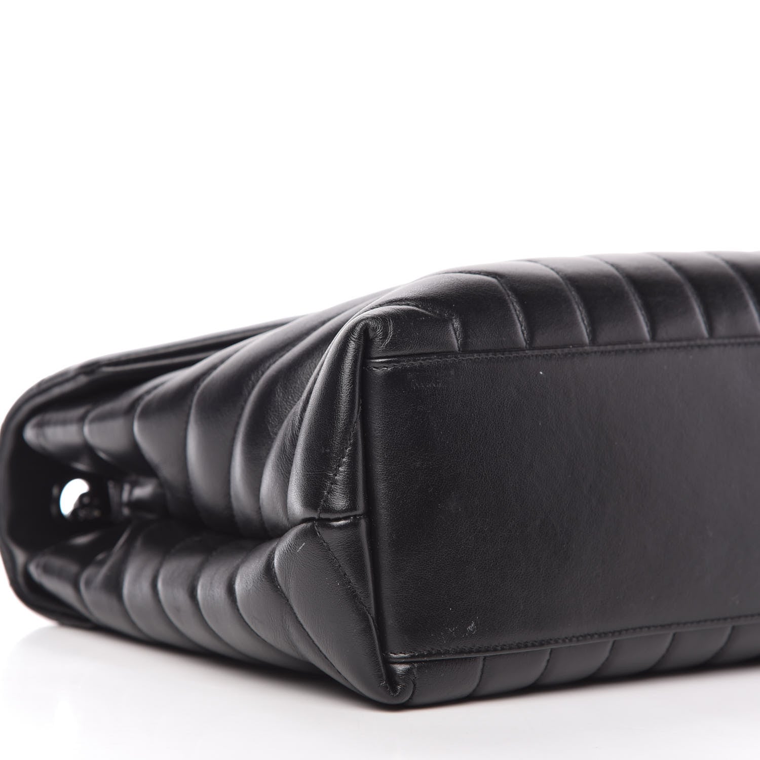 Saint Laurent Calfskin Y Quilted Monogram Medium Loulou Chain Satchel Black 6 of 10