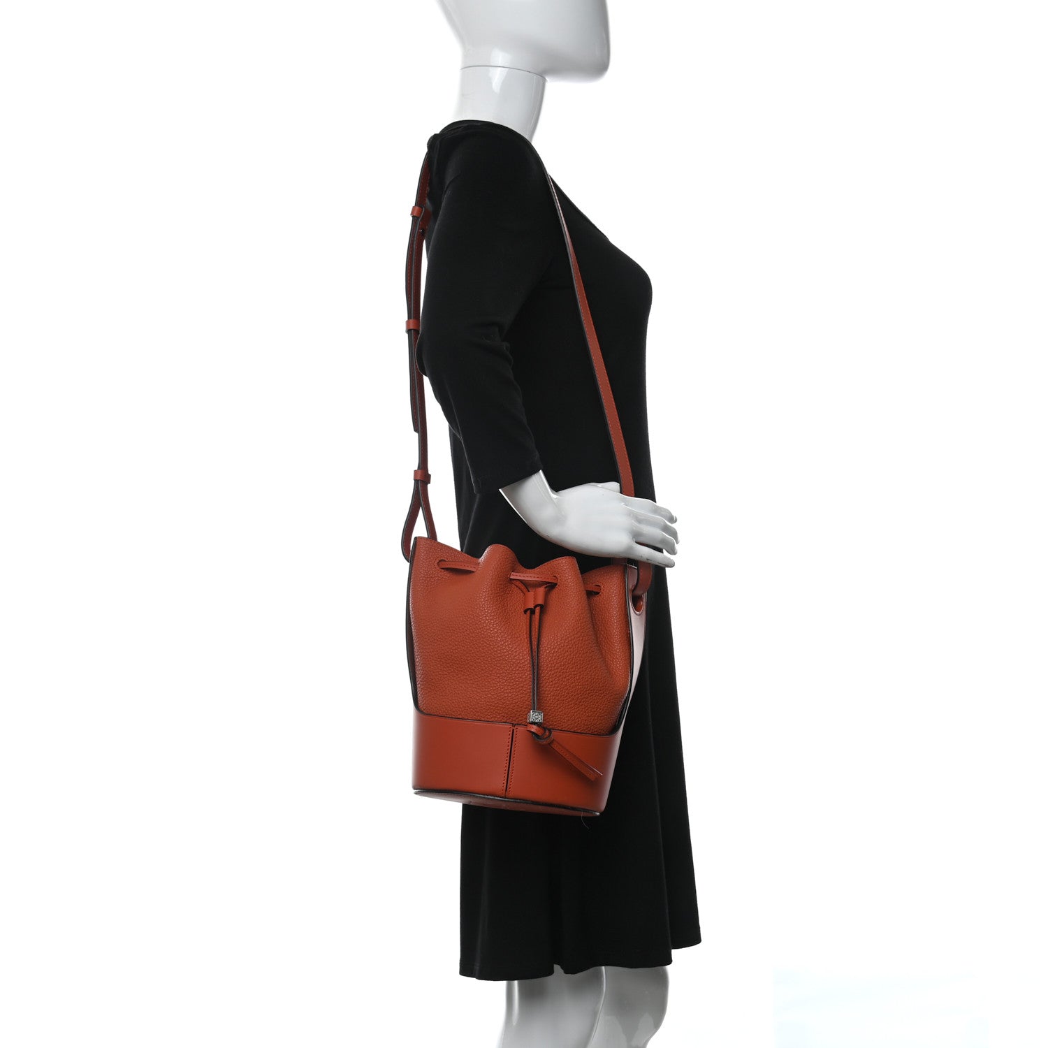 Loewe Grained Calfskin Small Balloon Bag Red 2 of 13