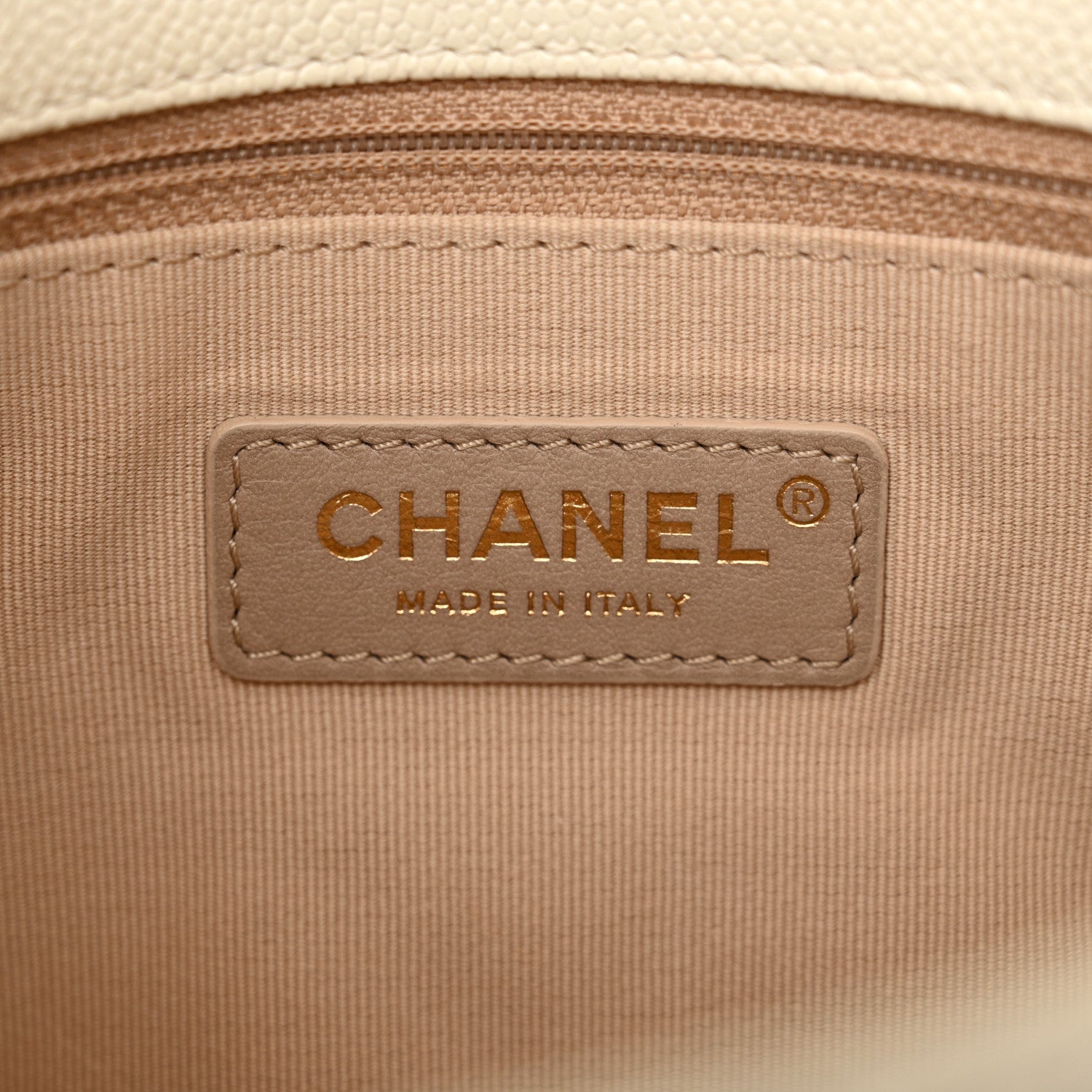 Chanel Shiny Caviar Quilted Small Chain Melody Flap White 7 of 16