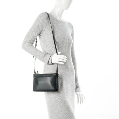 Celine Lambskin Small Trio Crossbody Bag Black 2 of 6