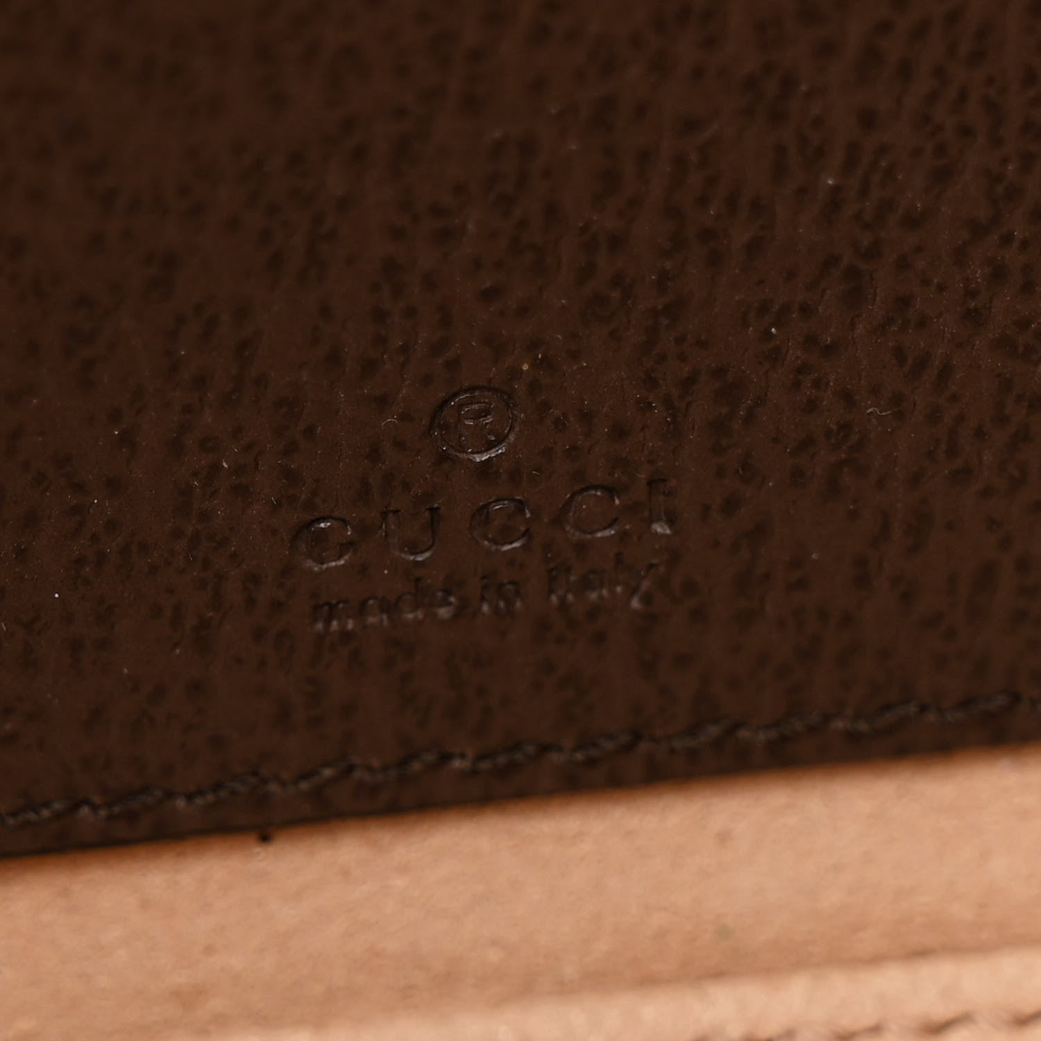 Gucci GG Supreme Monogram Textured Dollar Calfskin Web Ophidia Belt Bag 95 38 Beige Ebony New Acero 6 of 10