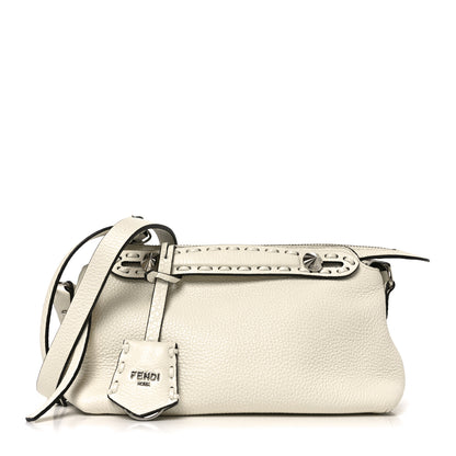 Fendi Cuoio Romano Selleria Sintetica Tape Stitch Mini By The Way Boston Bag White 1 of 8