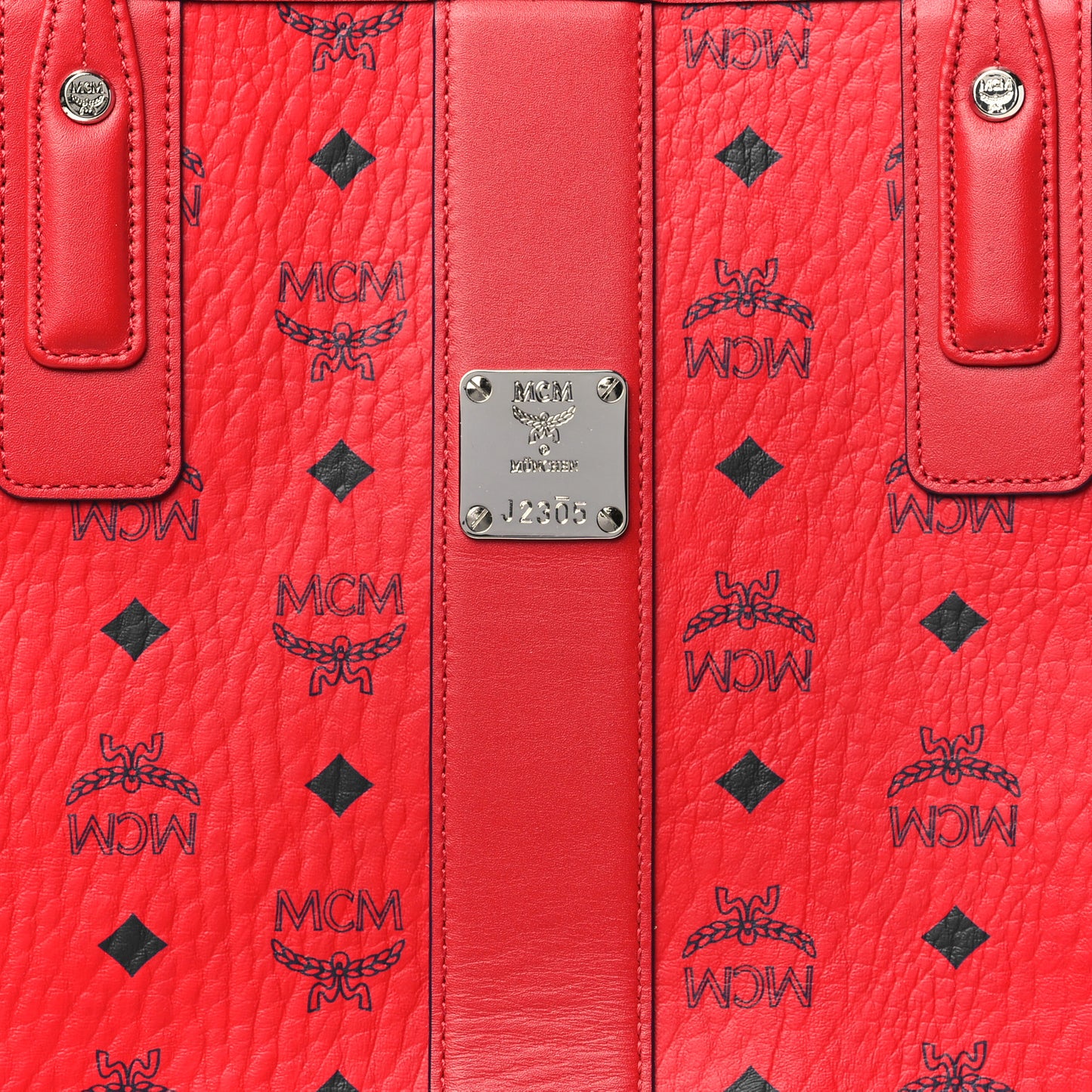 Visetos Medium Liz Reversible Shopper Tote Ruby Red
