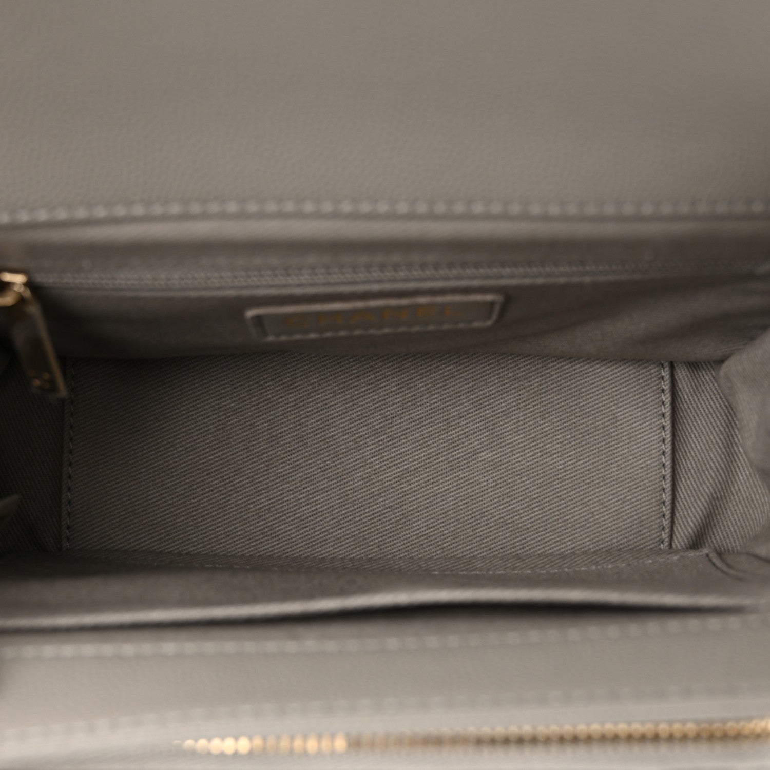 Chanel Caviar Quilted Mini Business Affinity Flap Grey 5 of 10