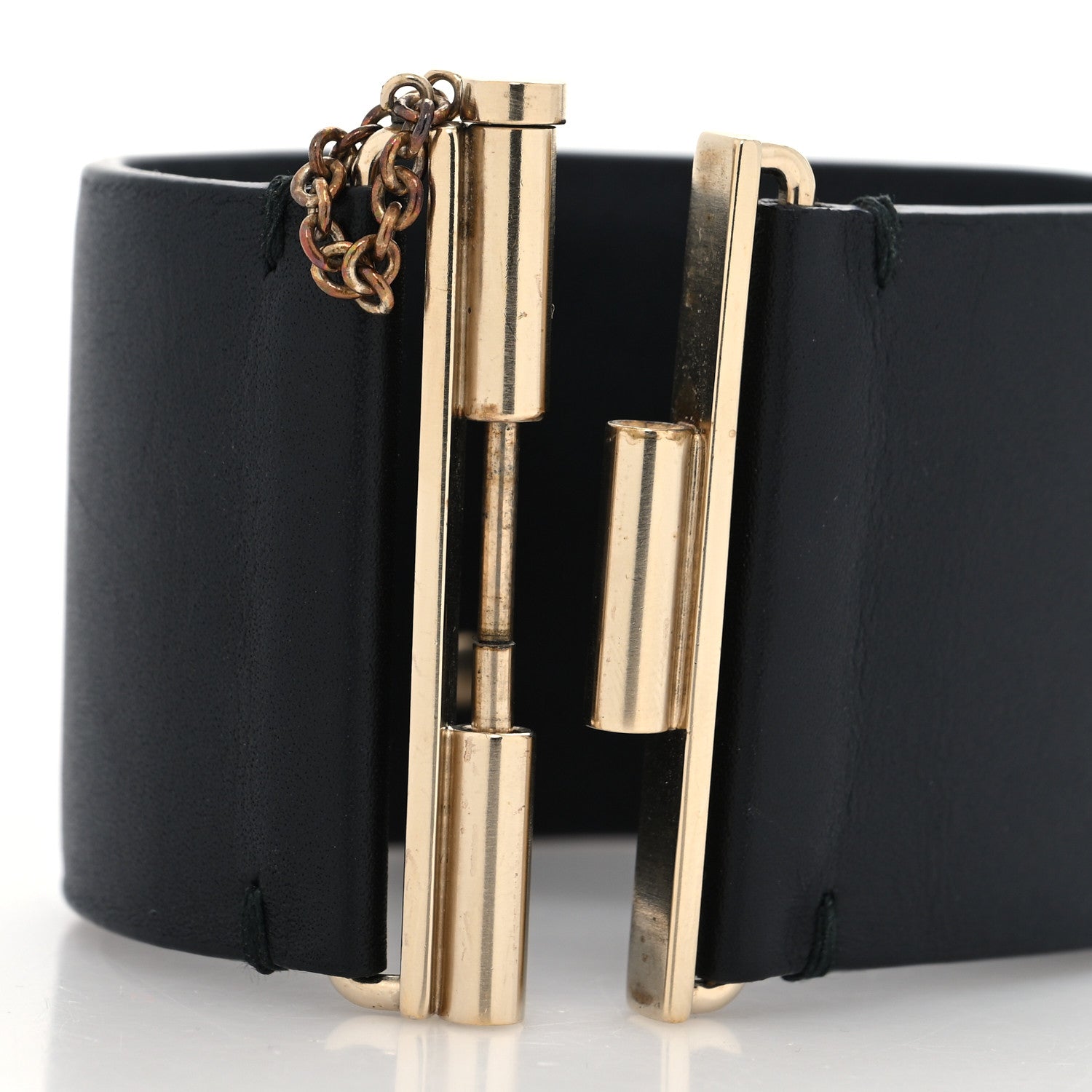 Chanel Calfskin CC Wide Cuff M Black 4 of 7