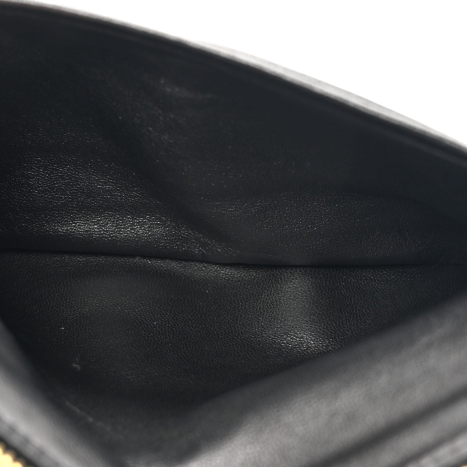 Saint Laurent Lambskin Large Calypso Bi-Fold Wallet Black 5 of 9