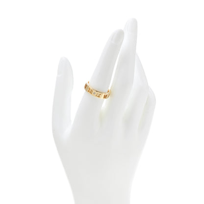 Tiffany 18K Yellow Gold Diamond Wide Atlas Pierced Ring 57 8 2 of 5