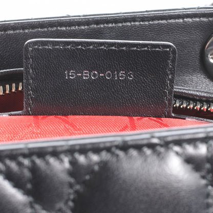 Christian Dior Lambskin Cannage Medium Lady Dior Black 7 of 8