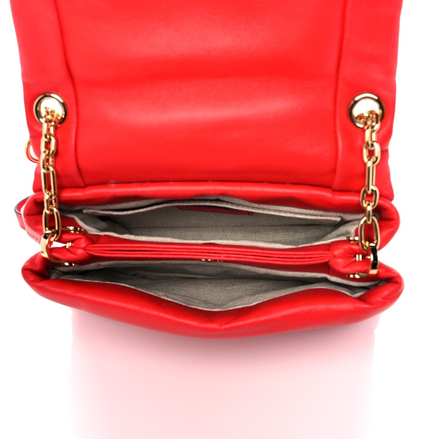 Lambskin Sugar Flap Shoulder Bag Red