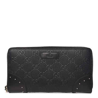 Gucci Bright Diamante GG Monogram Wallet Black 1 of 8