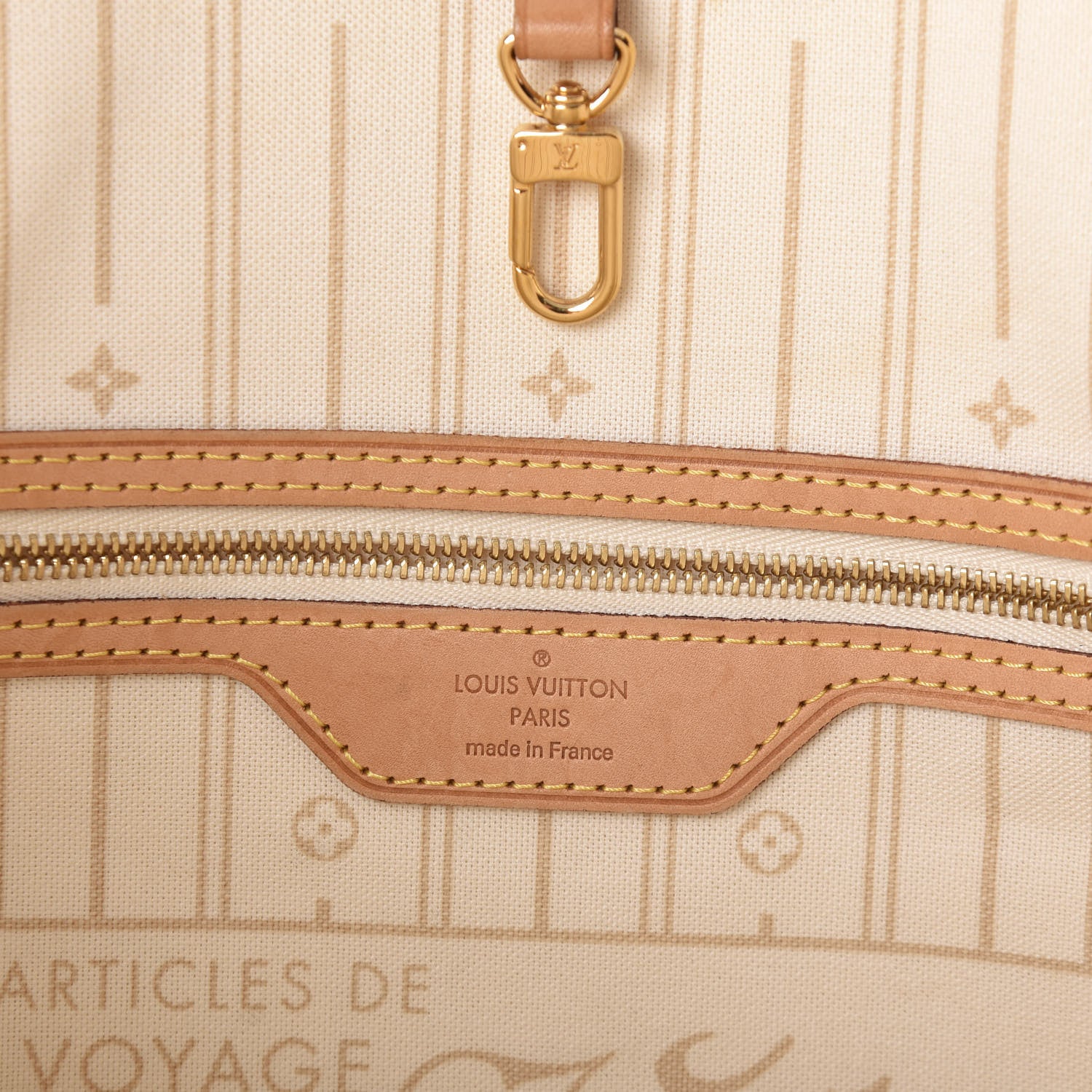 Louis Vuitton Damier Azur Neverfull MM 6 of 9