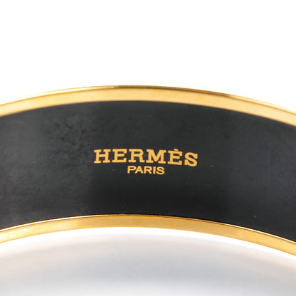 Hermes Enamel Printed Wide Sangles Bracelet 70 4 of 6