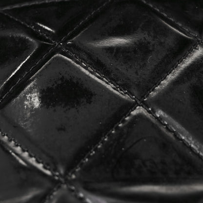 Chanel Vinyl Quilted In The Business Flap Bag Black 8 of 12